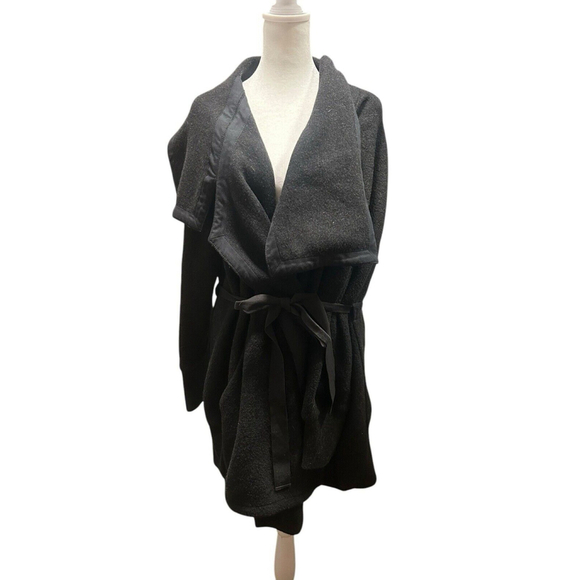 Theory Size Medium Oversized Gray Cardigan Sweater Wool Cashmere‎ - Picture 1 of 5